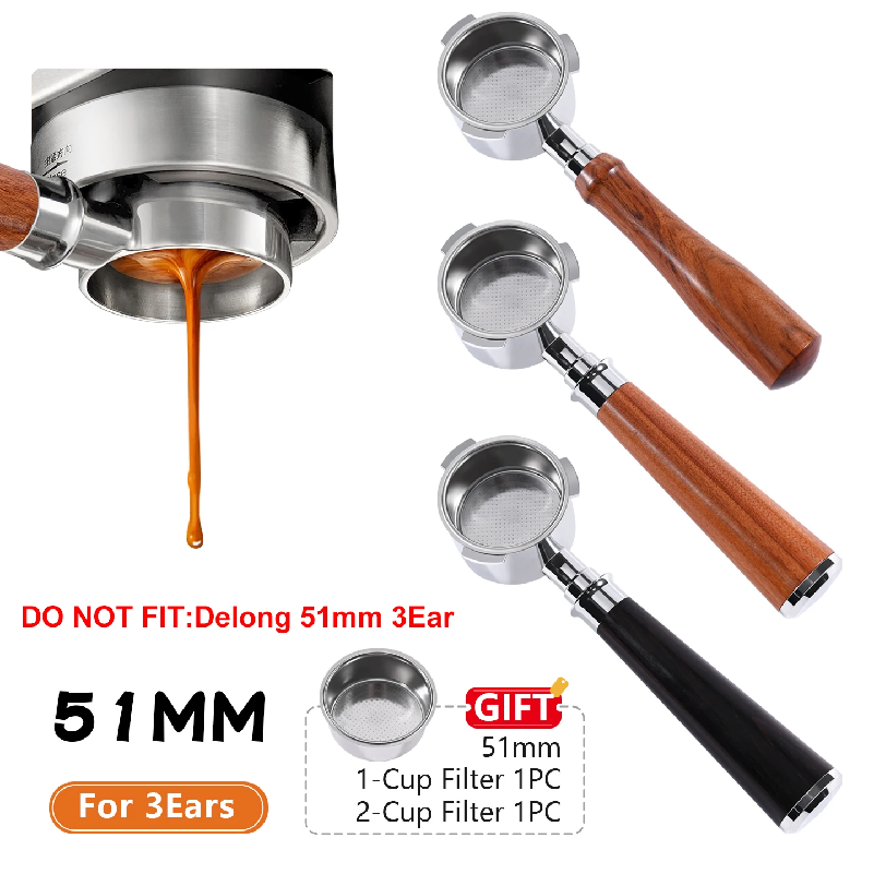 Coffee Equipment For Sale - Coffee Bottomless Portafilter 51mm For Homix