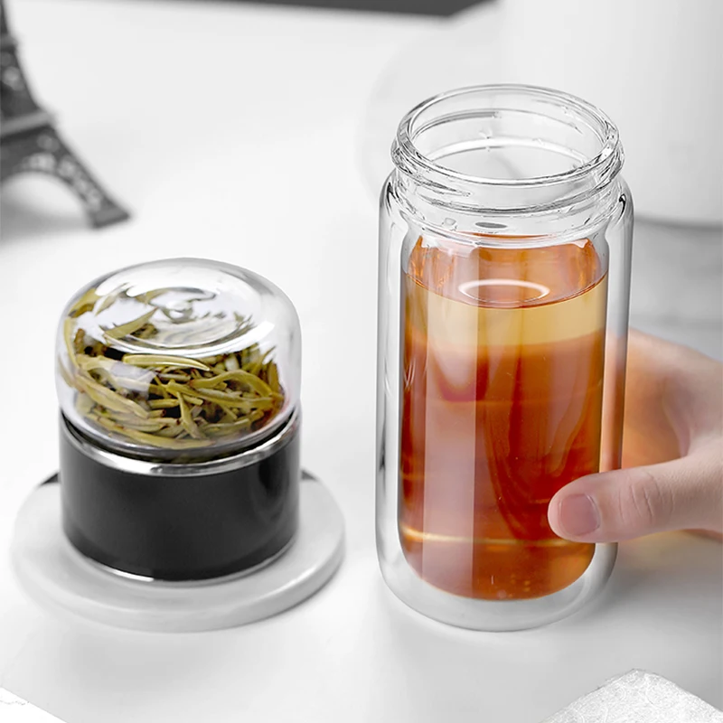 Coffee Equipment Gift - D5 Borosilicate Glass Double Layer Tea