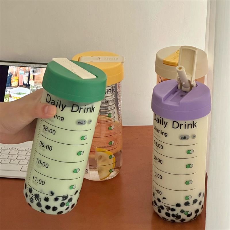Glass Water Bottle With Time M - Coffee Equipment Gift review and price