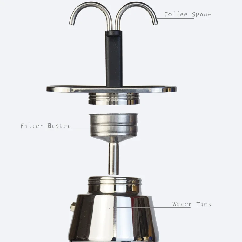 200ML Mini Moka Pot Double Tub - Coffee Equipment For Sale review and price