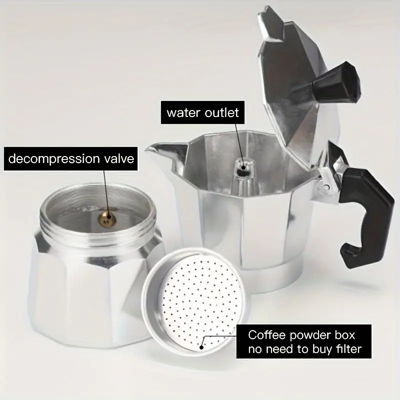Classic Aluminum Moka Pot 50-3 - Coffee Equipment For Sale review and price