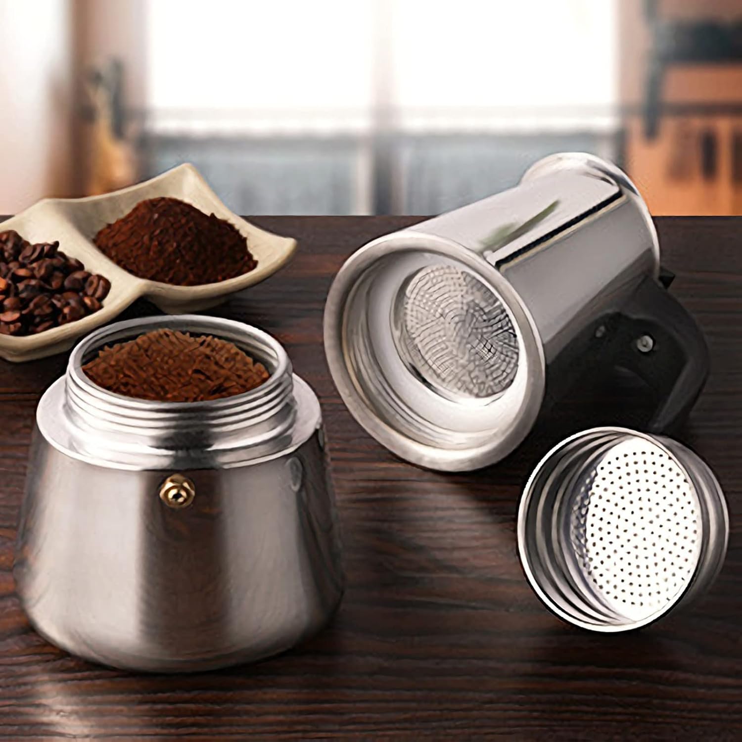 4/6/9 Cups Moka Pot Caffe Mach - Coffee Equipment For Sale review and price