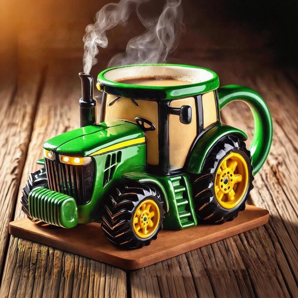 Handcrafted Tractor Coffee Mug - Coffee Equipment Gift review and price