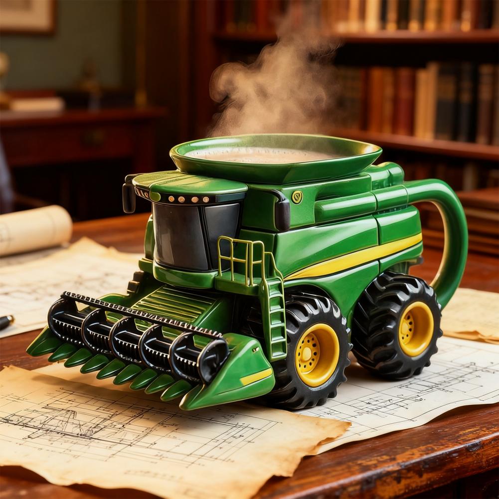 Handcrafted Tractor Coffee Mug - Coffee Equipment Gift review and price